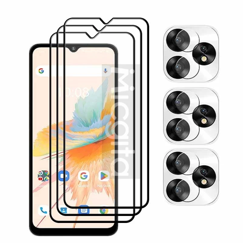 Защитная пленка для экрана с полным клеем смартфона Umidigi A15T A15 A15C стекло против