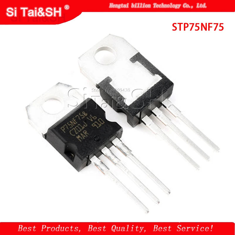 10 шт./лот STP75NF75 TO-220 P75NF75 TO220 75NF75 Новый полевой транзистор MOS