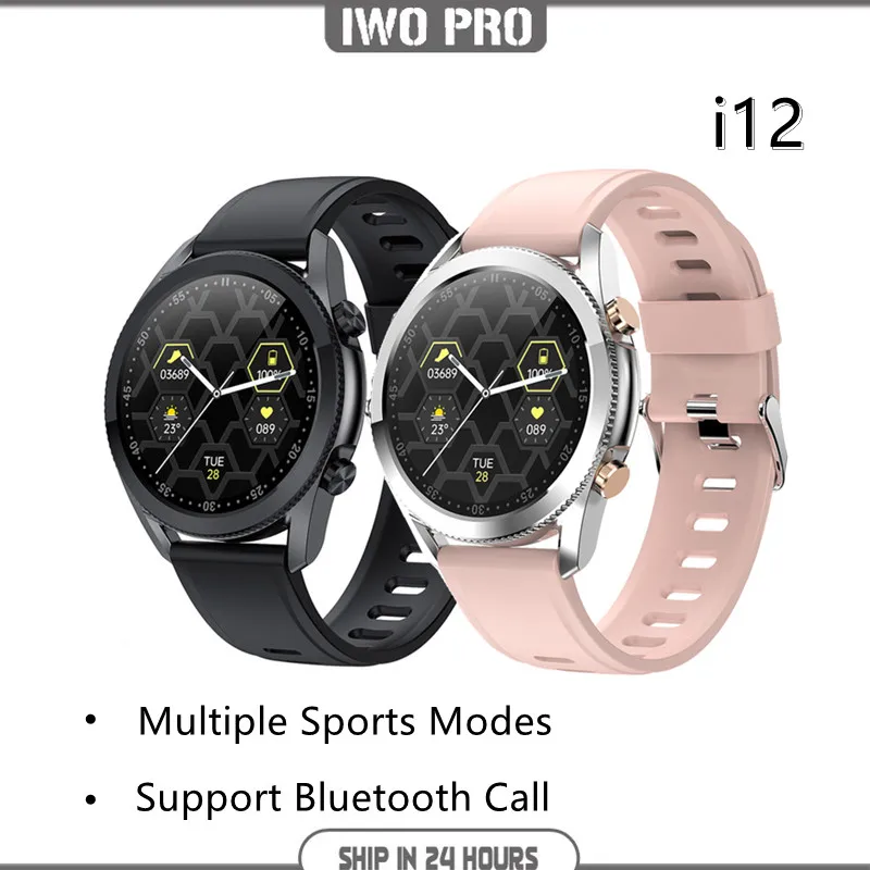 

IWO PRO i12 Smart Watch Men Bluetooth Call Smartwatch Heart Rate Men Multiple Sports Mode Waterproof For HuaWei Android IOS