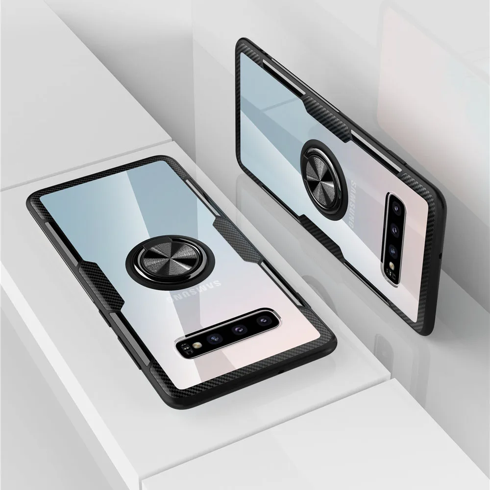 Фото Чехол с магнитным кольцом для Samsung Galaxy S22 S21 S20 S9 S10 Plus S10E Note 20 9 10 Мобильные телефоны Чехол с магнитным кольцом для Samsung Galaxy S22 S21 S20 S9 S10 Plus S10E Note 20 9 10 Мобильные телефоны