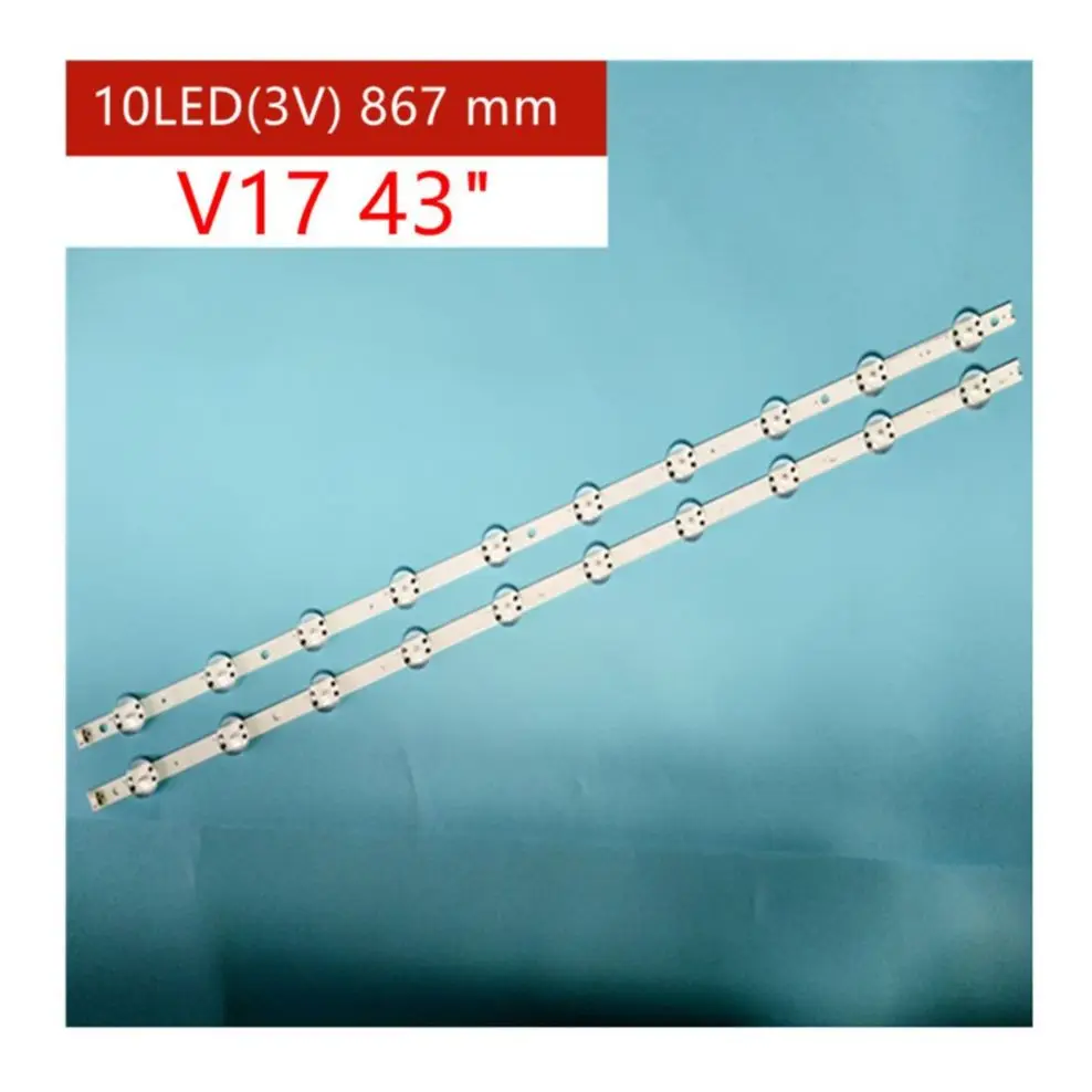 

2pcs LED backlight for LG 43uj6510 43LJ622V 43UJ675V 43UJ655V 43UJ651V 43UJ670V 43LV340C 43LJ610V V17 43 ART3 43uj6525 43uj6565