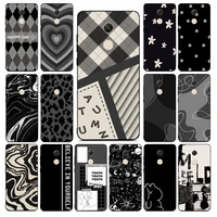 maiyaca black and white texture phone case for redmi note 8 7 9 4 6 pro max t x 5a 3 10 lite pro