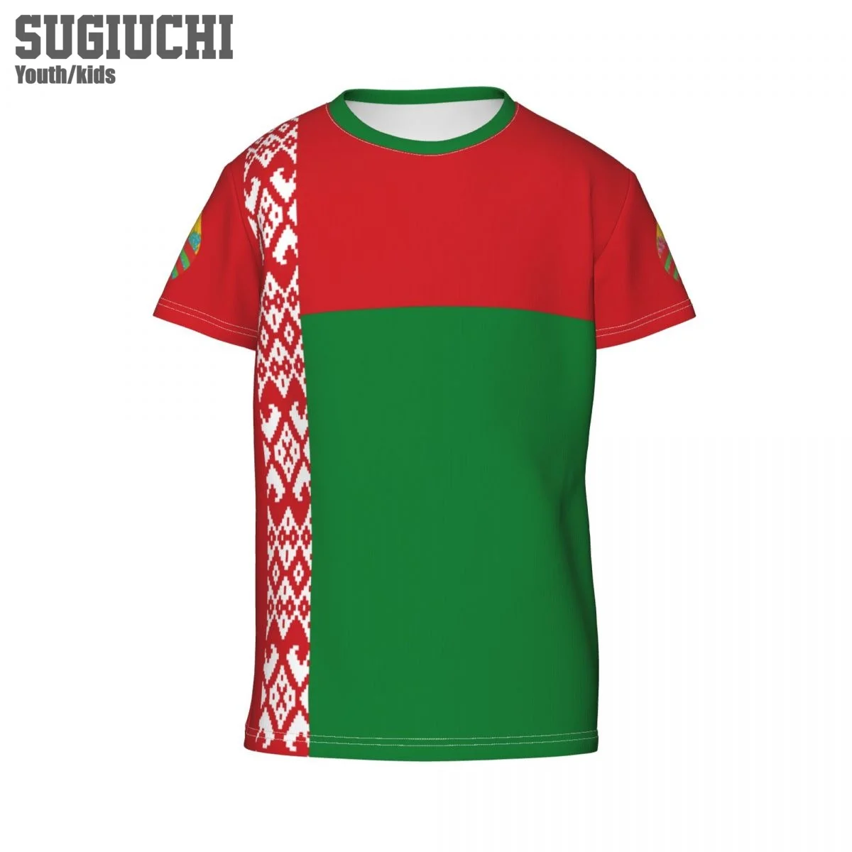 Пользовательское имя номер флаг Беларусь эмблема 3D футболки для детей