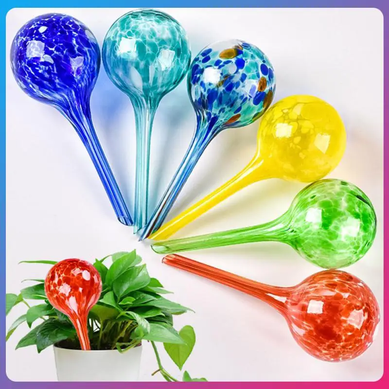 

Automatic Flower Watering Ball Glass Seepage Drip Irrigation Potted Red Yellow Green Blue Cobalt Color Six Garden Sprinklers