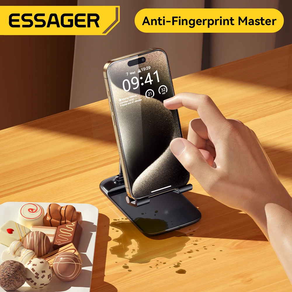 Защитная пленка Essager для экрана закаленная прозрачная iPhone 15 14 13 Pro Max