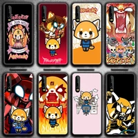 cute cartoon aggretsuko phone case for huawei p20 p30 p40 lite e pro mate 40 30 20 pro p smart 2020