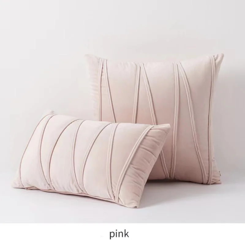 

Decorative Throw Pillow Covers Solid Color Velvet Cushion Cover Candy Color Pillowcase Pillow Cover Decoration Home Textile