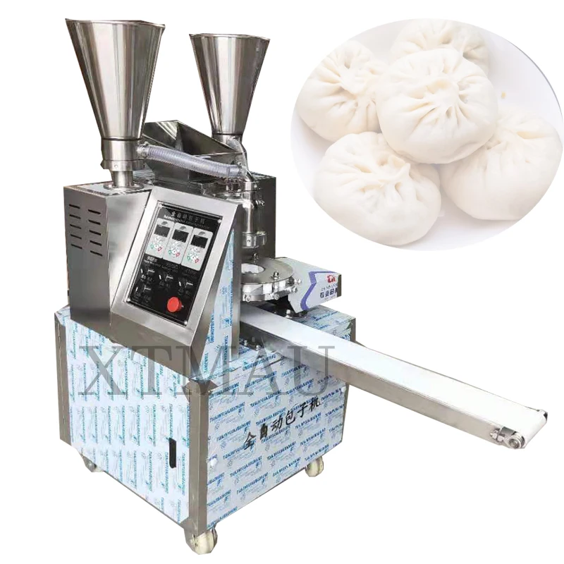 

Stainless Steel Automatic Steamed Bun Baozi Momo Machine Soup Dumpling Machine Steamed Momo Bao Buns Making Machine