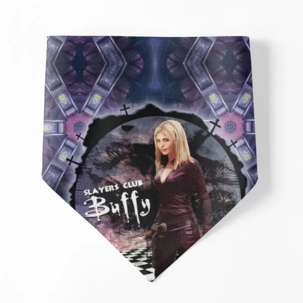 

Buffy Slayers Club Dog Bandanas Accessories Puppy Scarf Cat Kerchief Towel Costume Print Collar Holiday Party Neckerchief
