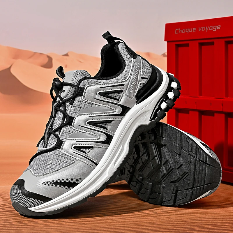 Фото Уличная обувь для мужчин и женщин, повседневные кроссовки, удобная обувь для ходьбы и треккинга, унисекс обувь для походов. №2