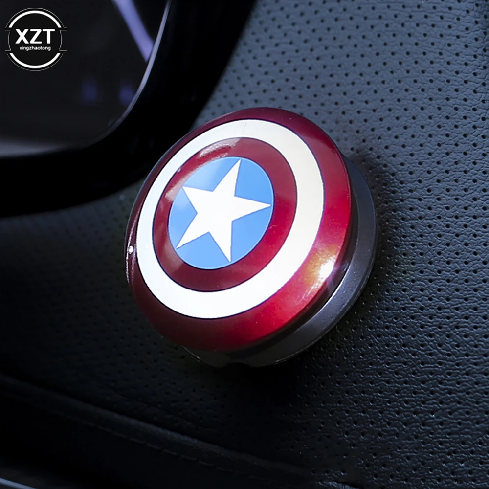 

Car Interior Hollow Out Engine Start Stop Button Protective Cover Decorative