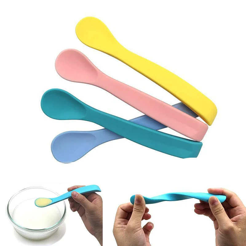 

Creative Silicone Spoon Children's Eating Train Spoon Cartoon Baby Spoon Feed Supplementary Food Spoon Kids Babies