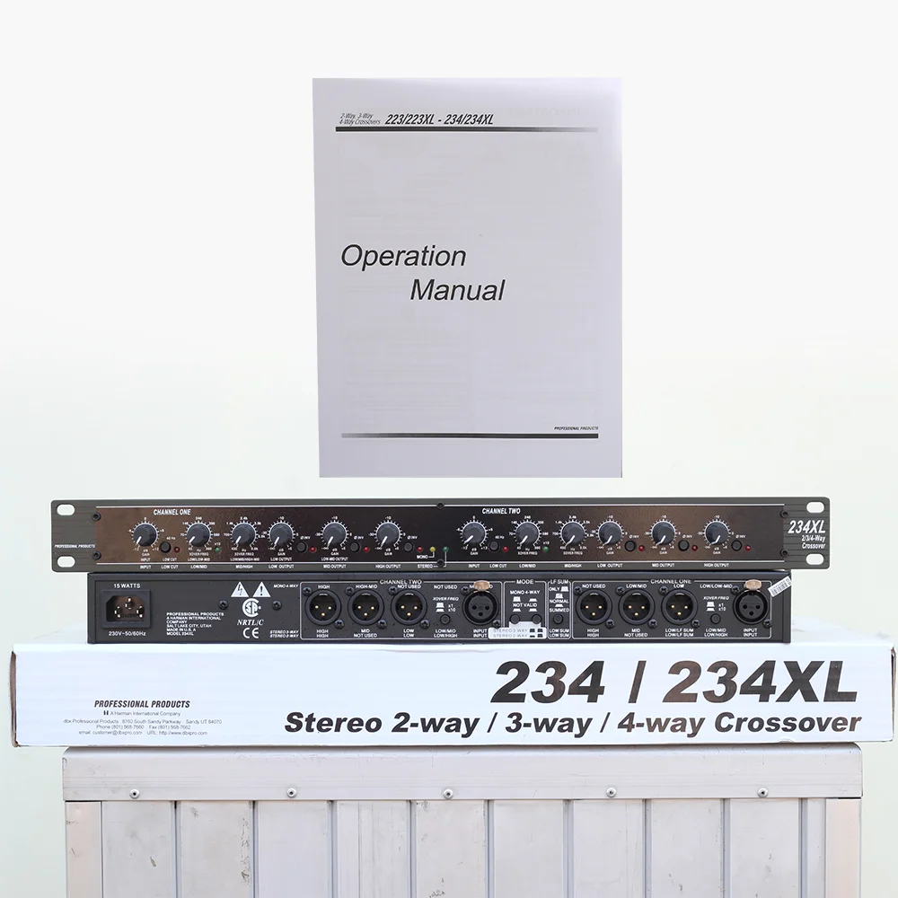 Профессиональное звуковое периферийное оборудование dbx234 dbx 234XL 234 стерео 2/3