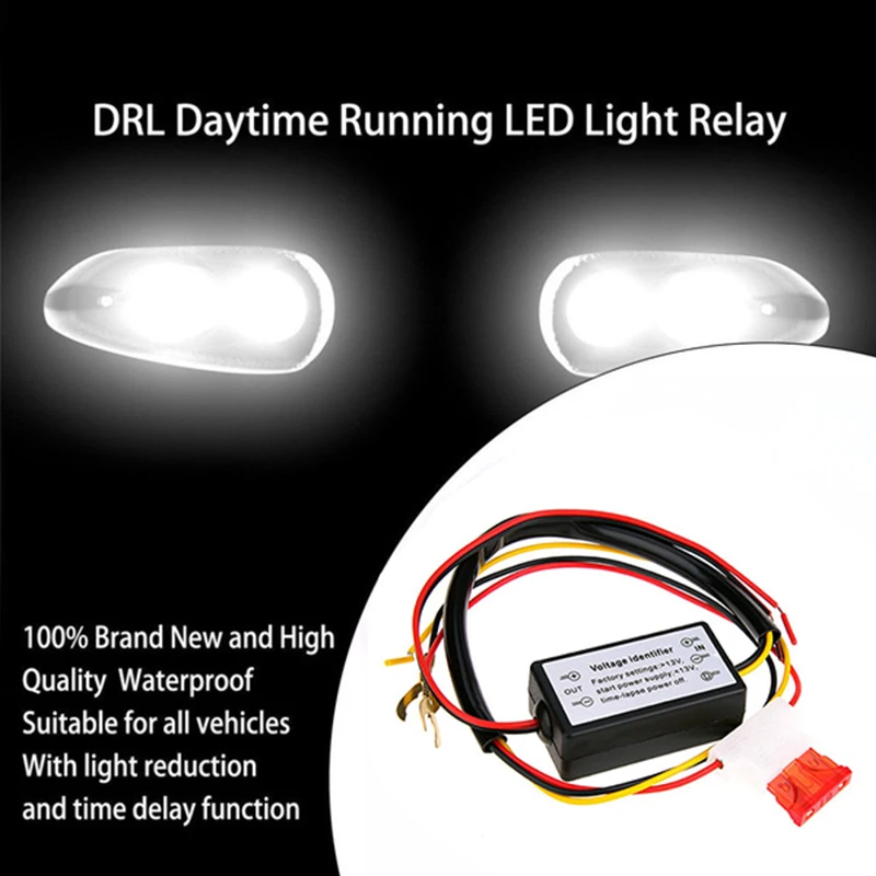 

12-18v Delay Controller Light Weight Led Light Controller Waterproof Mini Harness Drl Control Car Accessories