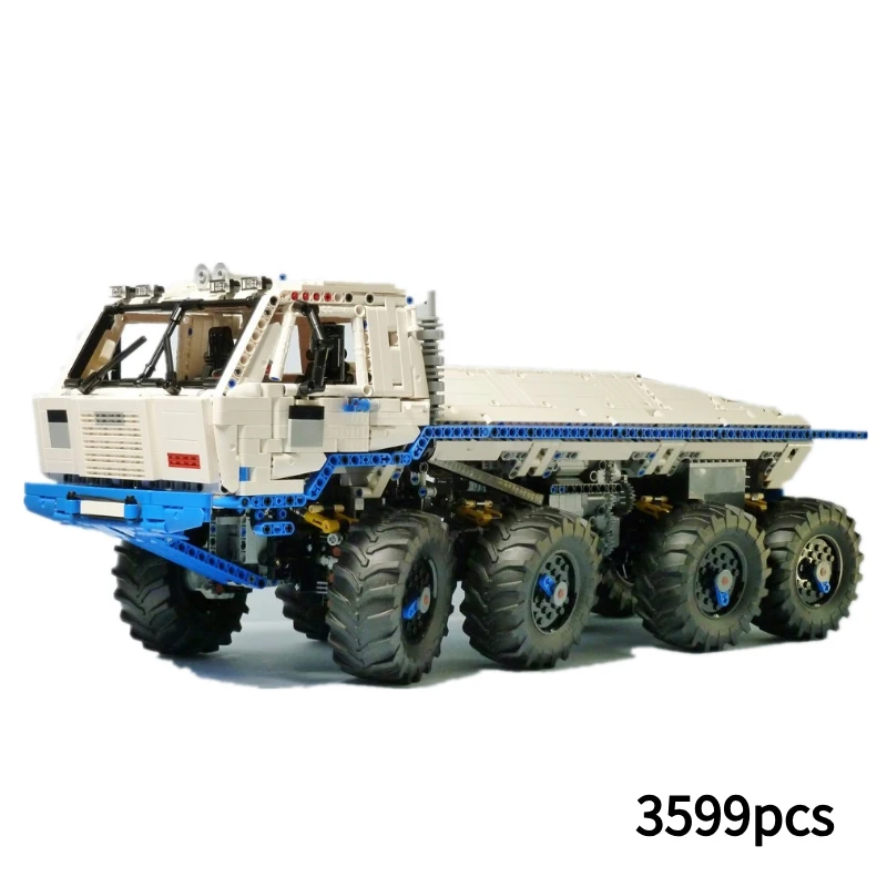 

Сборный строительный блок TatraT813 8x8, грузовик, Классическая Игрушка, дисплей для взрослых, Коллекционная модель, Детский пазл, подарок, сувенир