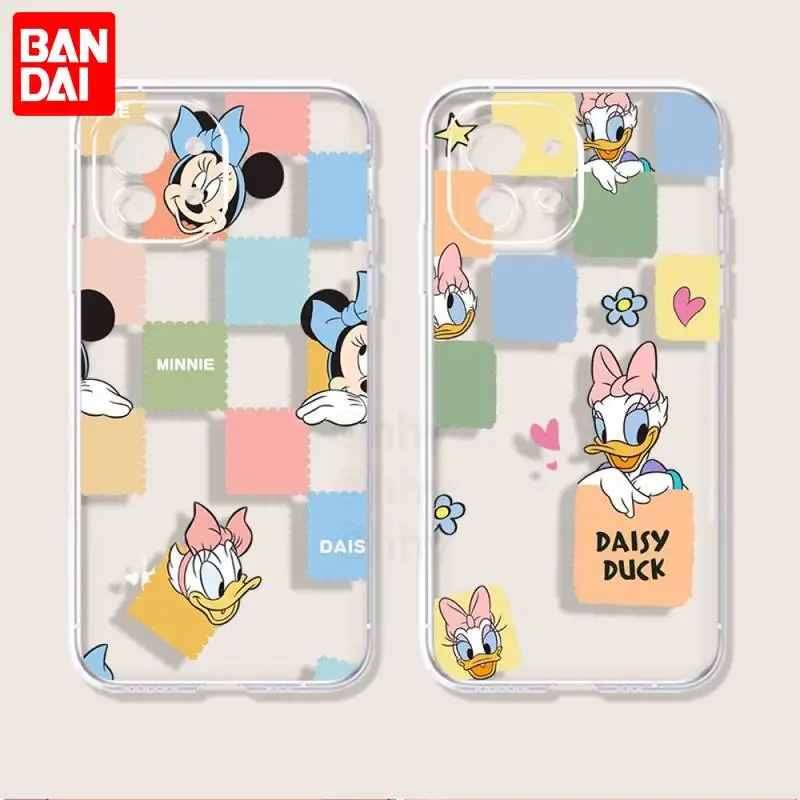 

Bandai Lovely Daisy Minnie Mickey Phone Case For IPhone 13 12 11 Pro Max Mini Xs X Xr 8 7 6 6s Plus Se 2020 Transparent Cover