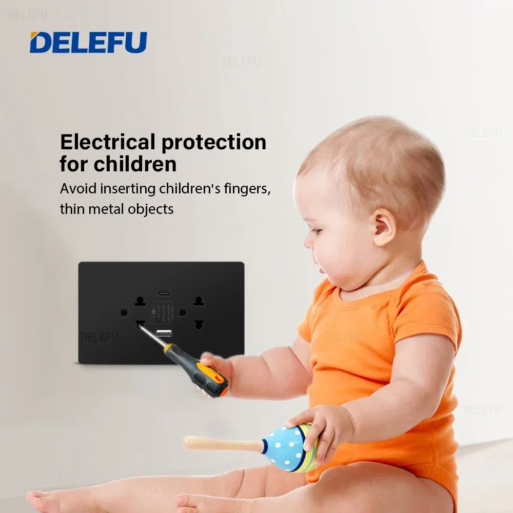 Огнестойкая черная панель из поликарбоната DELEFU мексиканская стандартная