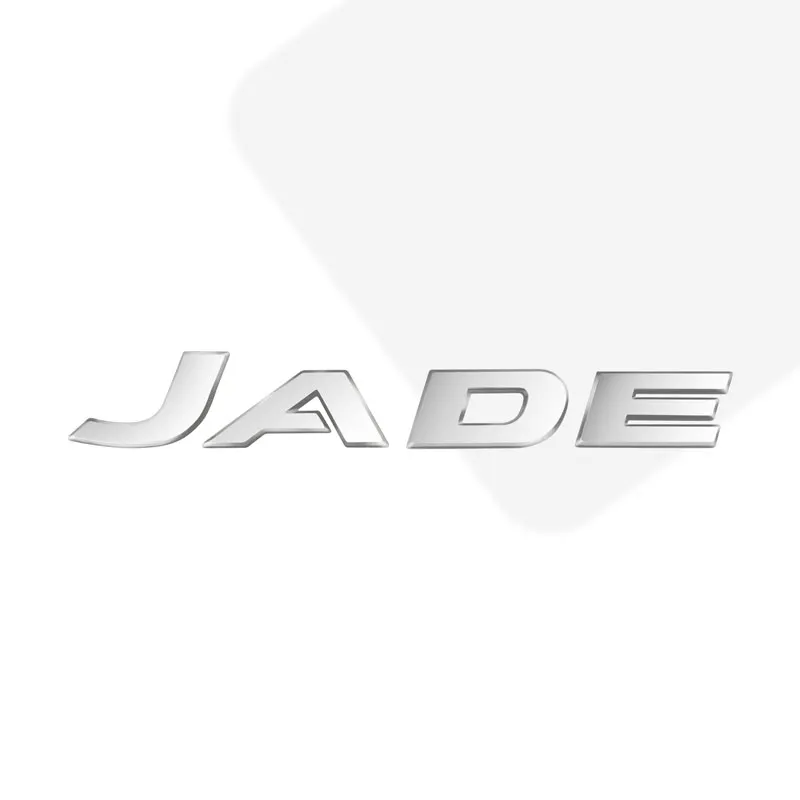 

3D ABS пластиковая Нефритовая наклейка с логотипом автомобиля, буквенная наклейка, задний бампер, задняя дверь, наклейка, аксессуары для стайлинга автомобиля