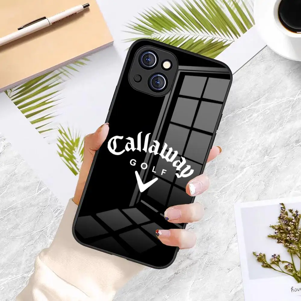 Фото Чехол для телефона Callaway Golf для iPhone 17 Pro Max, 16, 15, 14 Pro Max, 13, 11, X, Xs, Xr, 8, 7 Plus, стеклянный чехол №1