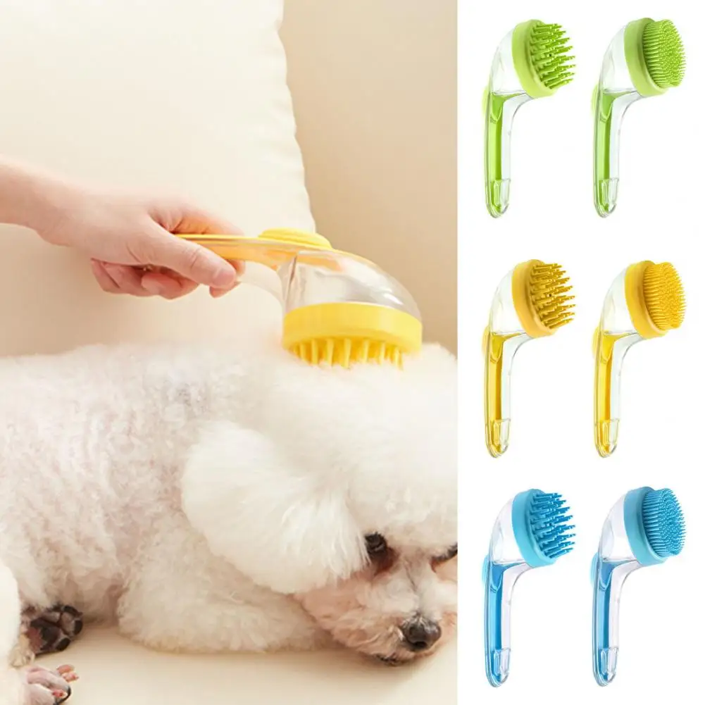 Щетка для ванны с контейнером мыла шампунем щетка ухода за домашними животными