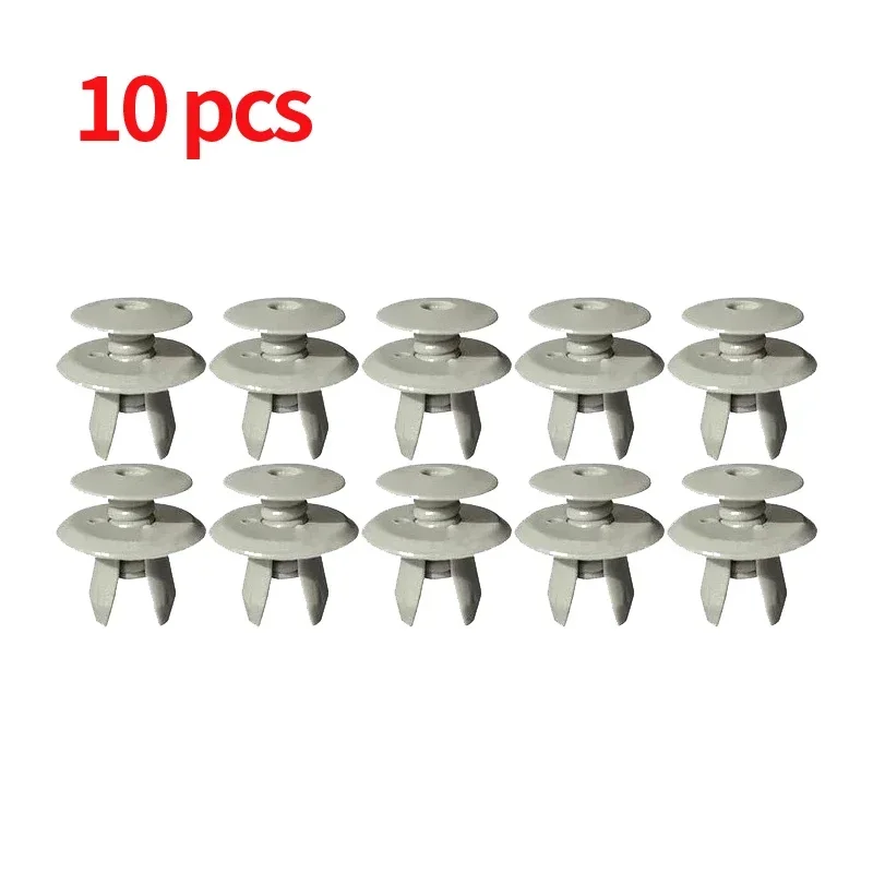 

10 шт., автомобильная застежка, зажим для бампера, внутренняя отделка, фиксатор накладки 701867299 Для VW T4 T5 TT Transporter Eurovan зажимы для подкладки серый/черный