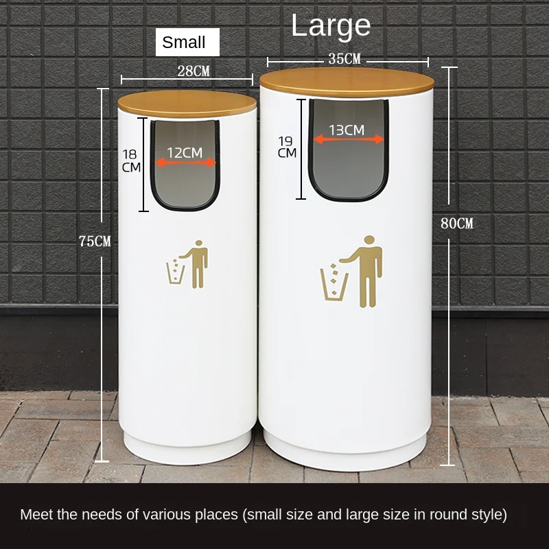 Мусорная корзина размером XL для наружной коммерческой классификации