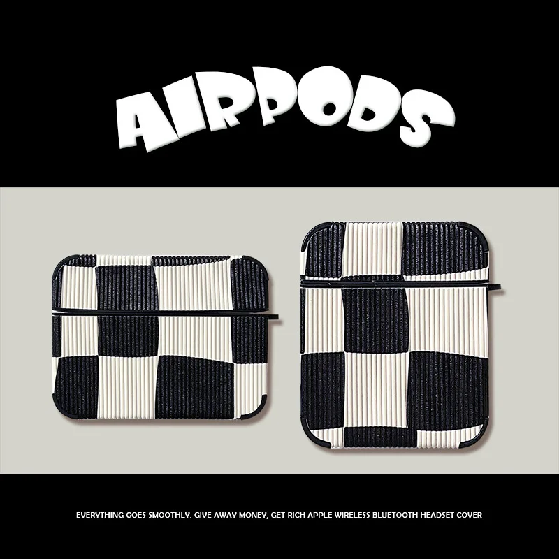 

Personalized Simple Lattice AirPods 3 Case Apple AirPods 2 Case Cover AirPods Pro Case IPhone Earphone Accessories Air Pod Case