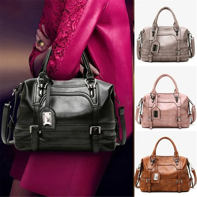 

Vintage Women Handbags Famous Fashion Brand Candy Shoulder Bags Ladies Totes Simple Trapeze Women Messenger Bag