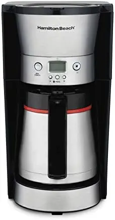 

Кофеварка с термографином на 10 чашек, 3 варианта пивоварения, Автоматическое отключение и пауза и наполнение, нержавеющая сталь (46899A)