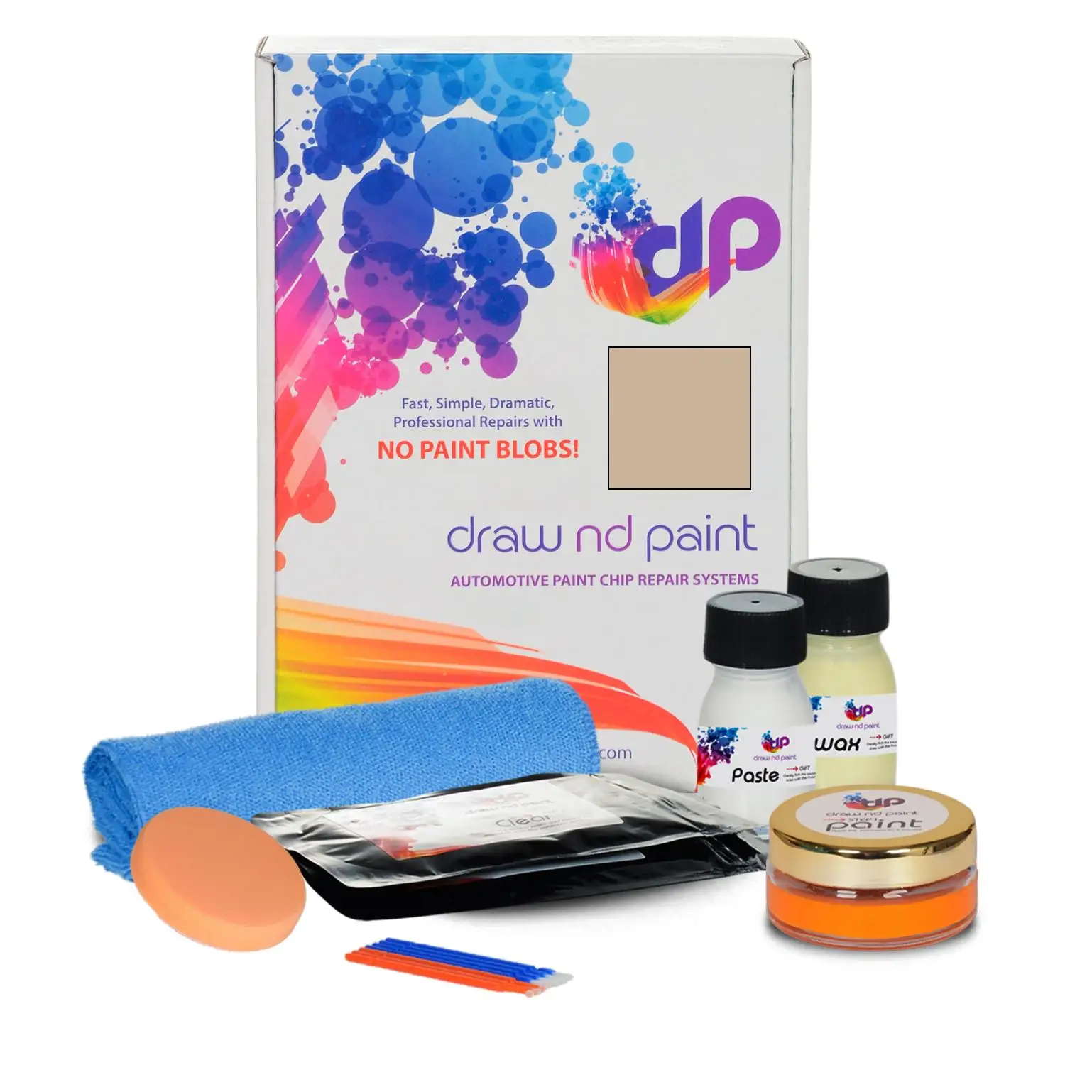 

DrawndPaint compatible with Volvo Automotive Touch Up Paint - CHAMPAGNE MET - 425 - Essential Care