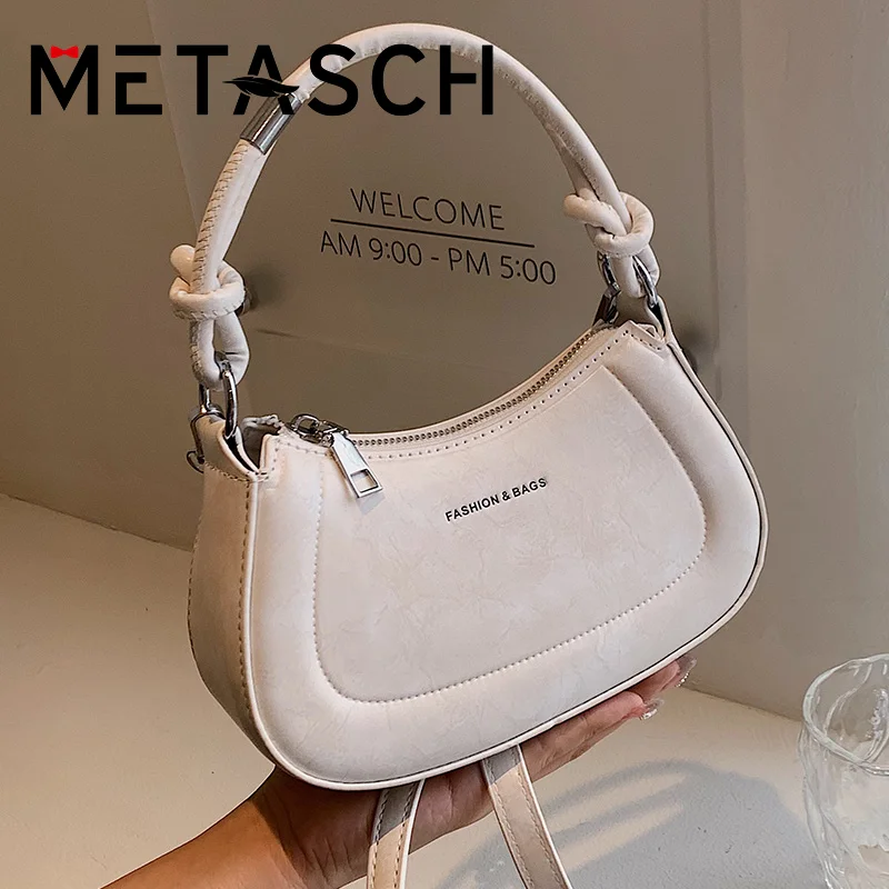 

METASCH Summer Small Bag 2022 New Fashion Single Shoulder Women's Bag Chain Messenger Crossbody Bag Versatile Ins Handbags