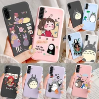 anime totoro cute phone case for samsung galaxy s22 plus ultra ghibli spirited away silicon cover for samsung s 22 s22plus coque