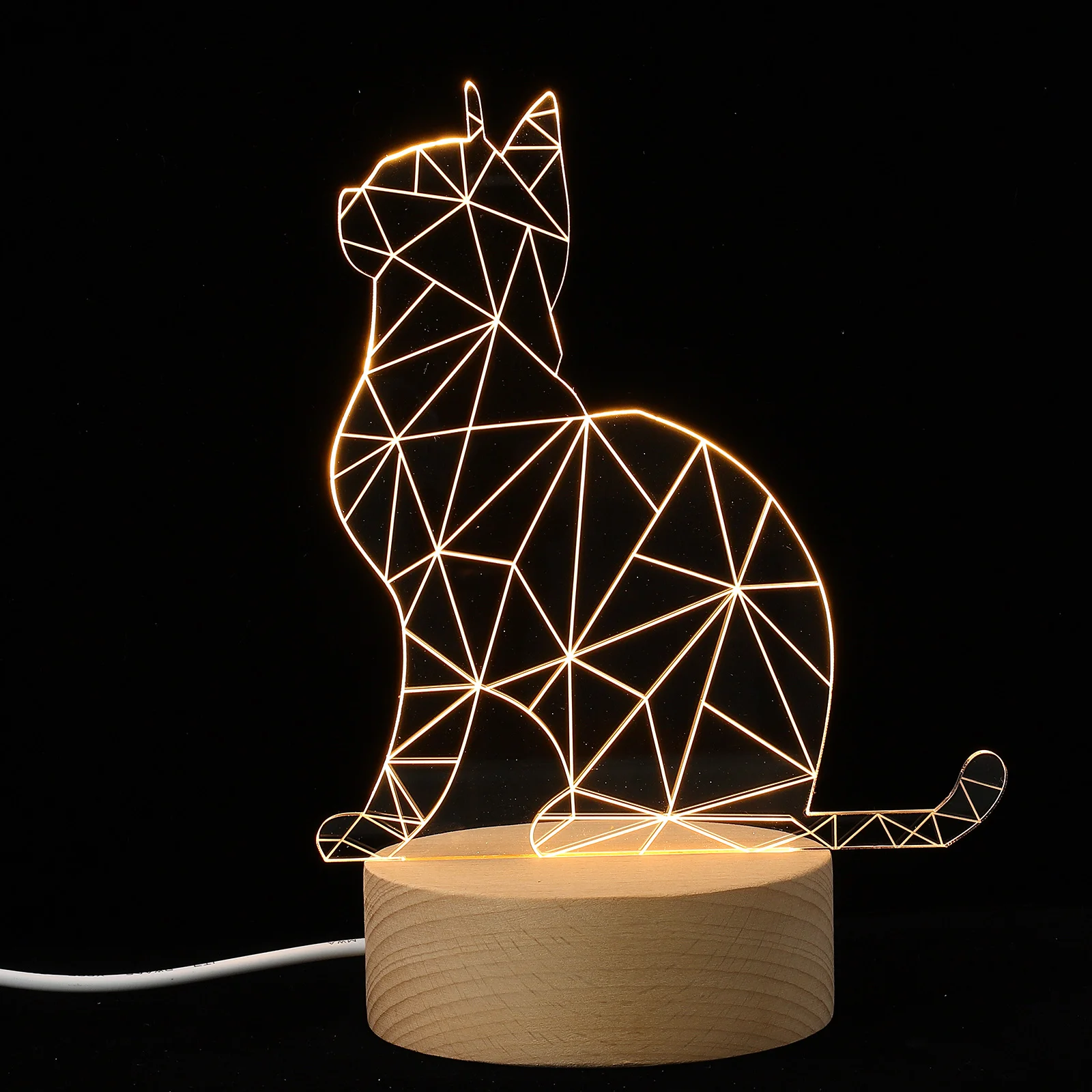 

Adorable Cat Lamp Small Night Cat Animal 3D Table Home Lamp Decor