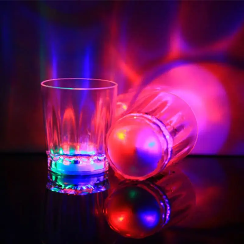 12pcs Light Up Cup Glow Dark Cup Adult Party Favor Shot Glasses Wine Glass LED One Cup Party KTV Concert Bar Special Cheer