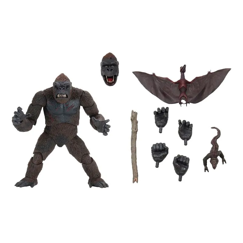 In Stock 17Cm Pvc Godzilla King Kong Movie Character Monster Series Desktop Decoration Movable Model Toys Children's Gifts Cool
