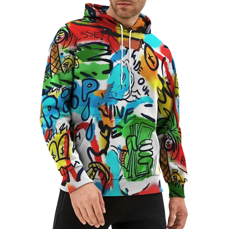 Толстовка Мужская/Женская в стиле хип-хоп с принтом черепа