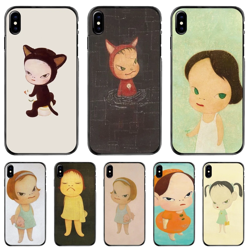 

Hard Phone Skin Case Yoshitomo Nara artnet Anime Girl For Apple iPhone 11 12 13 14 Pro MAX Mini 5 5S SE 6 6S 7 8 Plus 10 X XR XS