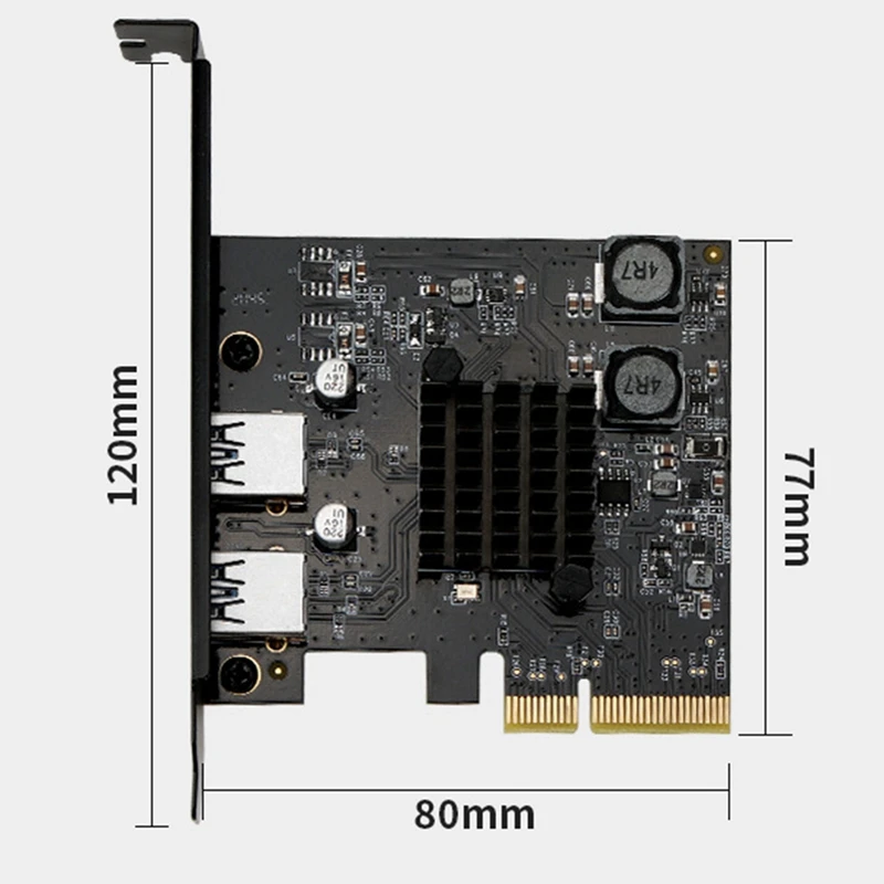 НОВАЯ-PCI-E к 2-портовую карту адаптера USB3.1 USB PCIE Express Поддержка слота PCI-Ex4/X8/X16 Карта