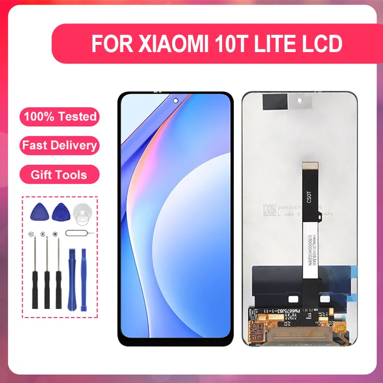 

1 шт., сенсорный ЖК-экран 6,67 дюйма для Xiaomi MI 10T LITE, с инструментами