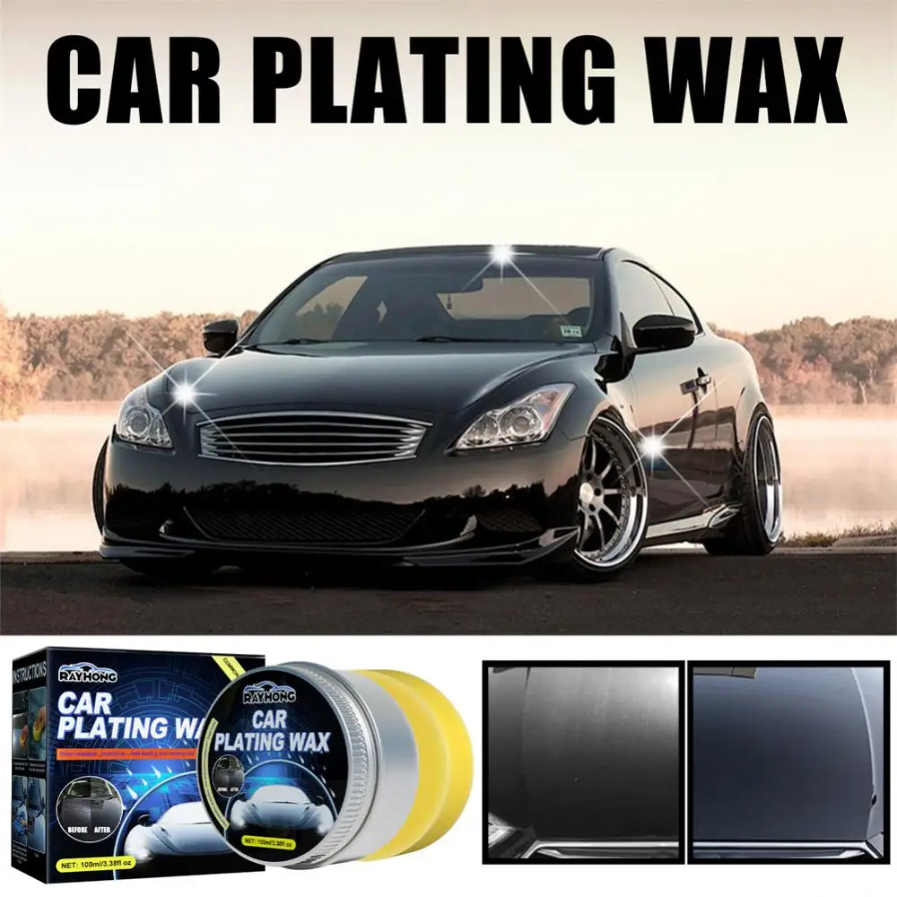 

142g Practical Hard Glossy Carnauba Wax Convenient To Use New Car Coating Wax Wear-resistant Protection Car Ceramic Coat 100ml