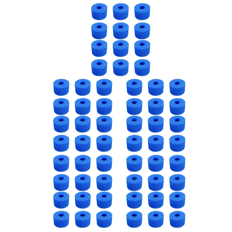 

60PCS Swimming Pool Foam Sponge For Intex S1 Reusable Washable Biofoam Cleaner Pool Foam Swimming Accessorie
