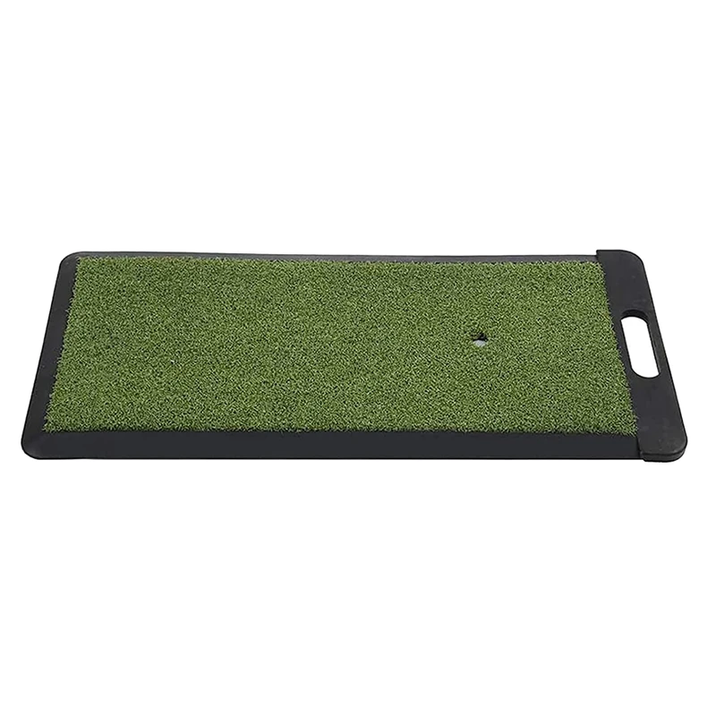 

Top!-Golf Mat Golf Hitting Mat for Indoor Outdoor Golf Swing Practice Grass Mats with Rubber Golfing Tee Holder