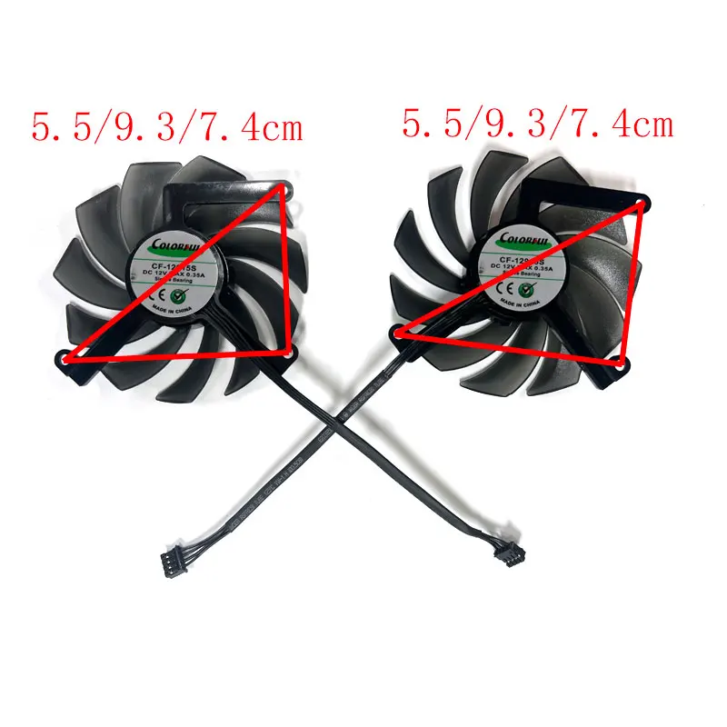 Новинка 85 мм для видеокарты INNO3D GeForce RTX4070 12 Гб двойной X2 OC сменный вентилятор