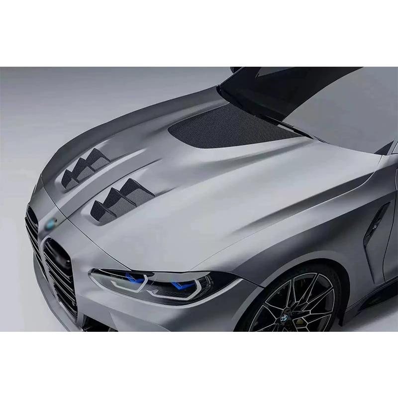Для BMW 3 4 серии G80 M3 G82 G83 M4 2021 + углеродное волокно передний бампер капот двигателя