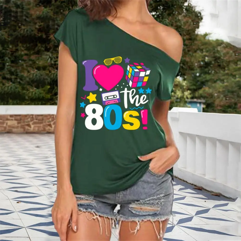

Stylish Women Top Loose Ultra-thin Polyester Fiber Summer T-shirt for Daily Wear