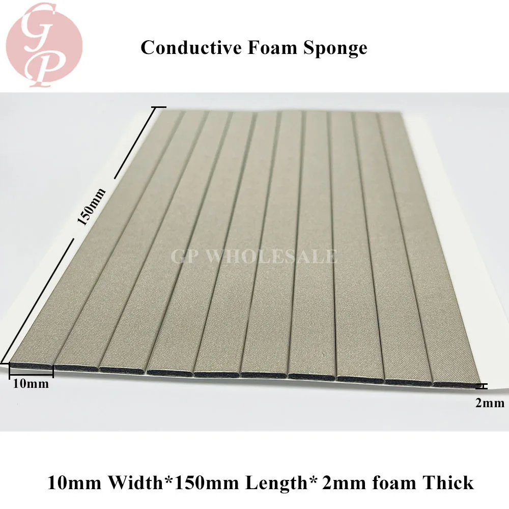 

10x 10mm*2mm*150mm Conductive Foam Sponge EMI ESD Shielding Gasket for LCD TV Mobilephone Laptop Tablet GPS
