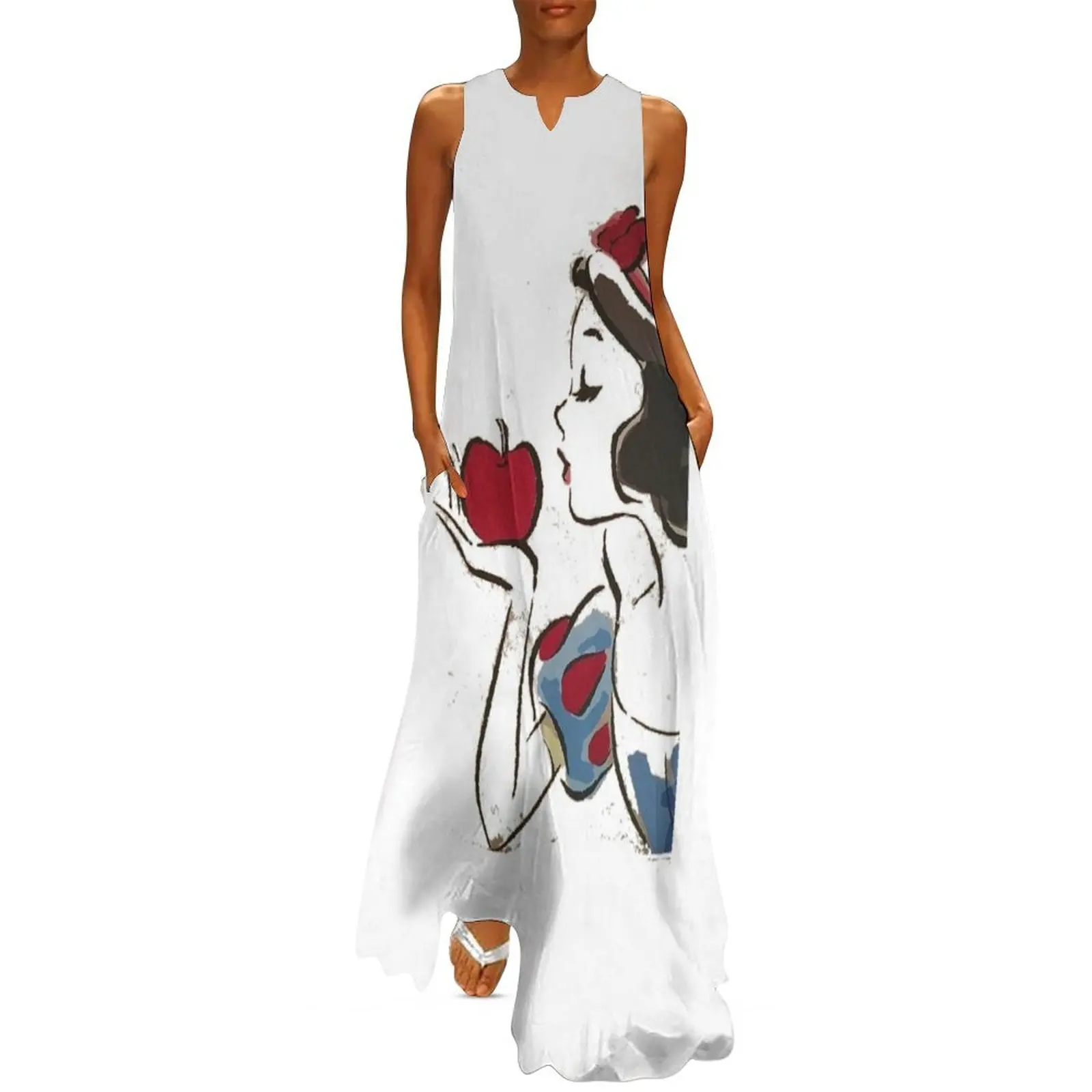 Длинное платье Branca de Neve для беременных свадебное гостей 2025г