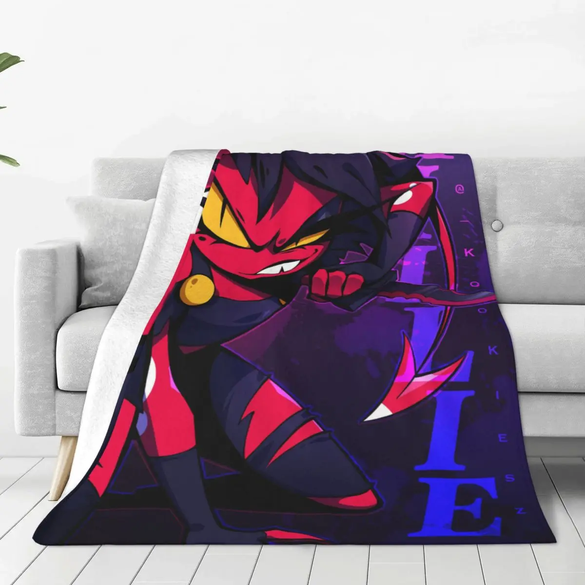 

Millie Flannel Throw Blankets Helluva Boss Anime Blankets for Bed Couch Super Soft Bedding Throws