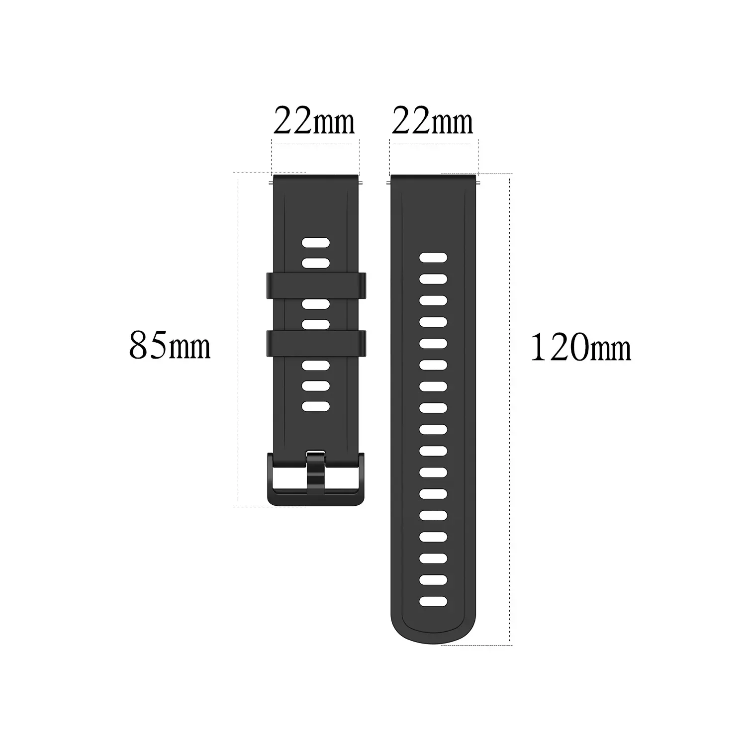 Фото Силиконовый ремешок для часов 20 мм 22 мм для Garmin Forerunner 70 170 55 158 165 255 265 245/Vivoactive 6 5, ремешок для Garmin Venu 3 4 №2