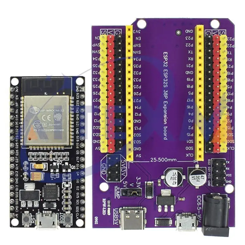 ESP32 Development Board TYPE-C/MICRO USB CP2102 WiFi+Bluetooth Dual Core ESP32-DevKitC-32 ESP-WROOM-32 Expansion Board 38PINS